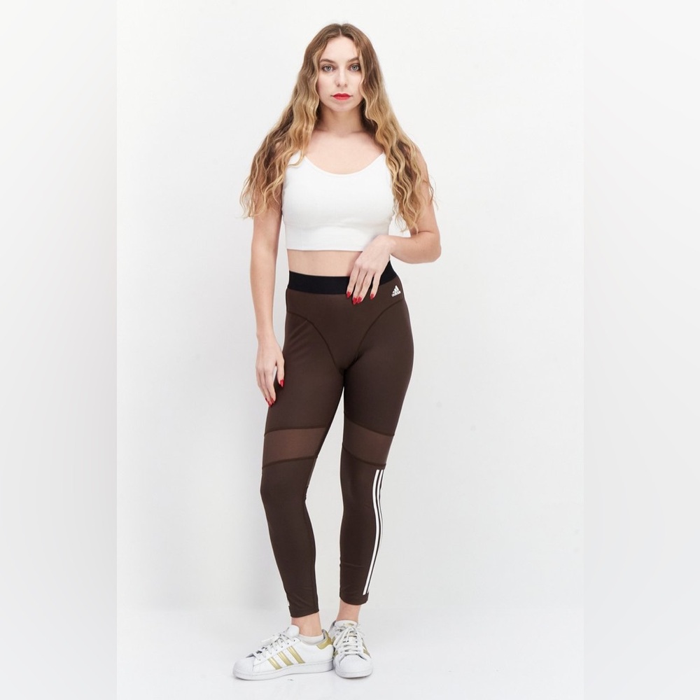 Adidas || Women Sportswear Fit Training Leggings, Brown size Small